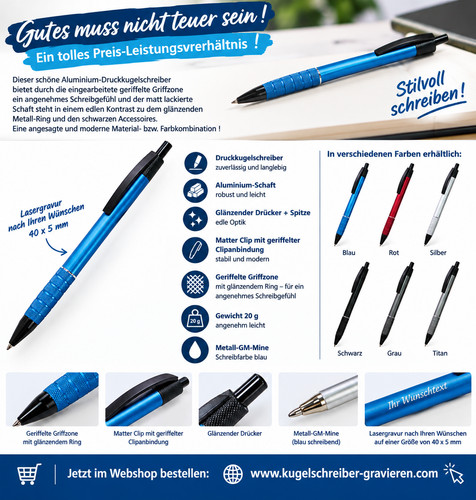 Kugelschreiber werbung mit - kugelschreiber,