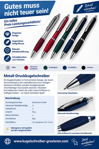 Kugelschreiber werbung mit - kugelschreiber,