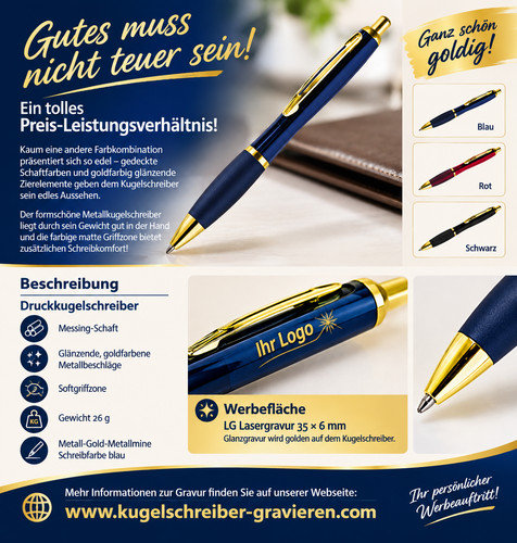 Kugelschreiber werbung mit - kugelschreiber,